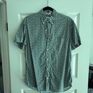 J.Crew Secret Wash Short-Sleeve Button-Down Casual Shirt Size Medium